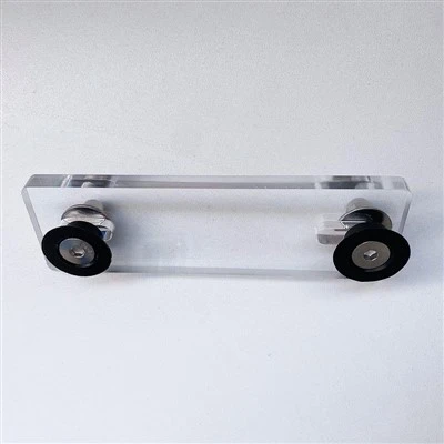 Acrylic connector for tempered padel court glass Acrylic connector for tempered padel court glass